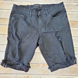 Rails Ripped Denim Jean Shorts Black Men Size 31 cotton blend